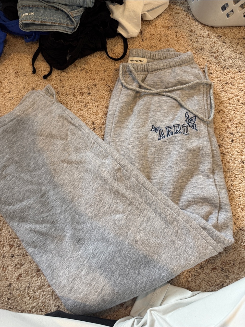 Aeropostale  Gray 'AERO' Logo Sweatpants